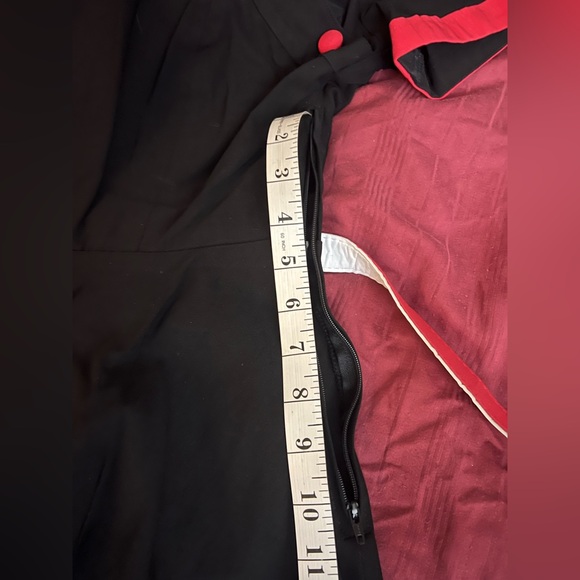 Elegant Black and Red Women's Dress with GI Joe Cobra Patch - Picture 6 of 9